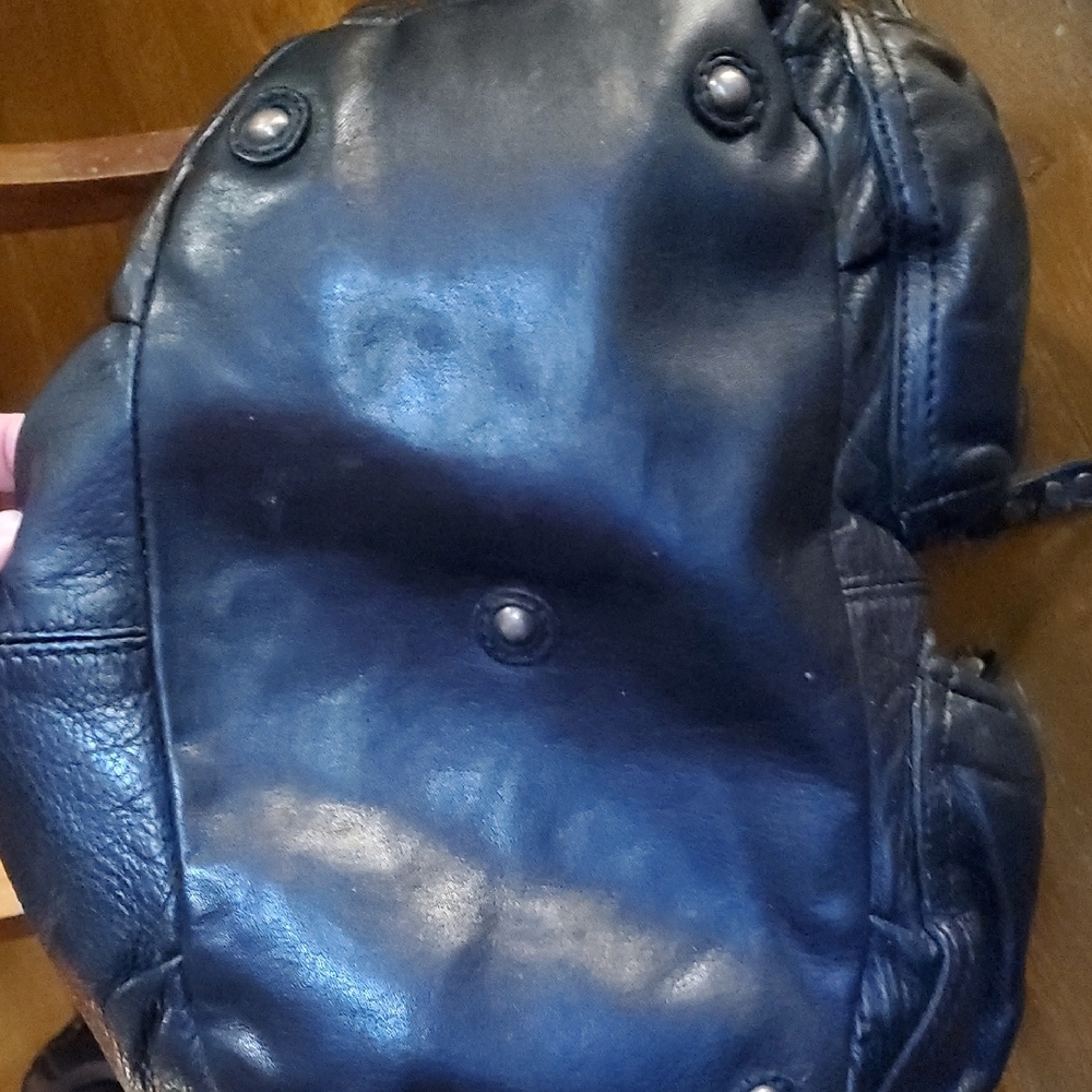 Frye Black Leather Studded Shoulder Bag - Picture 6 of 11